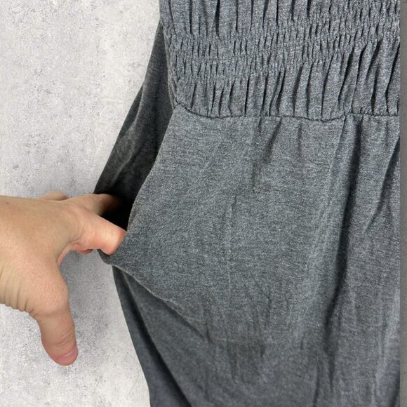 Torrid Super Soft Knit Romper‎ Grey Size 5X Smocked 2020 Stretch Adjustable Boho - Picture 9 of 15